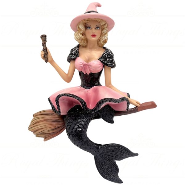 55 55461 December Diamonds Halloween Ornaments Baywitched Mermaid Pink Black
