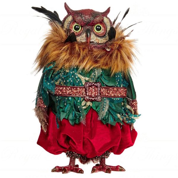 C 18056 Goodwill Christmas Dolls Mr Duncan Fairy Forest Owl Red Green Brown