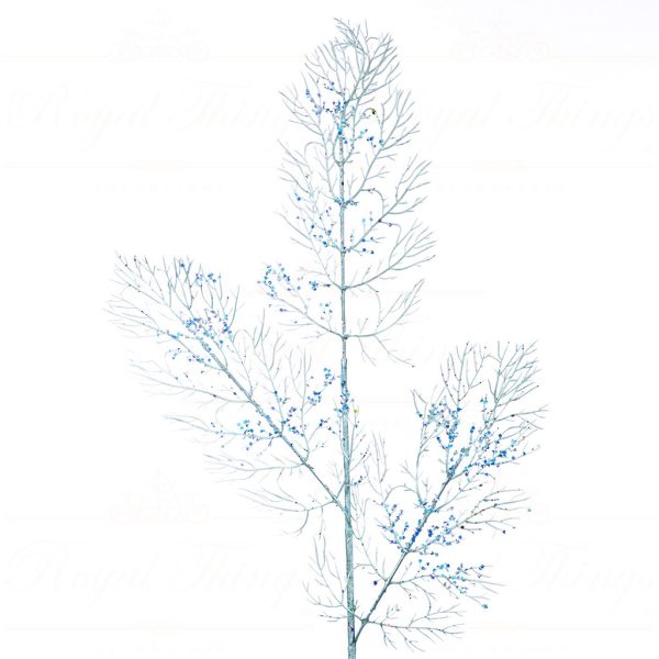 Fl 18722 Goodwill Christmas Decorative Items Sequin Coral Twig Stem Green Branches Stems