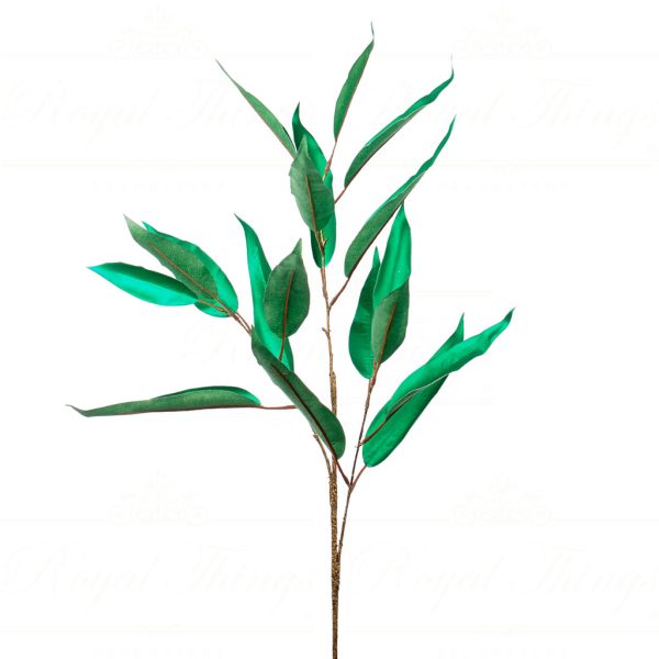 Goodwill Christmas Flowers Branches Metallic Long Leaf Stem Green Sp 20570
