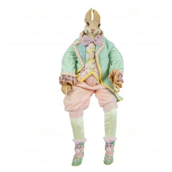 J 18020 Goodwill Heritage Collectible Dolls Bunny Boy Blue Pink Yellow