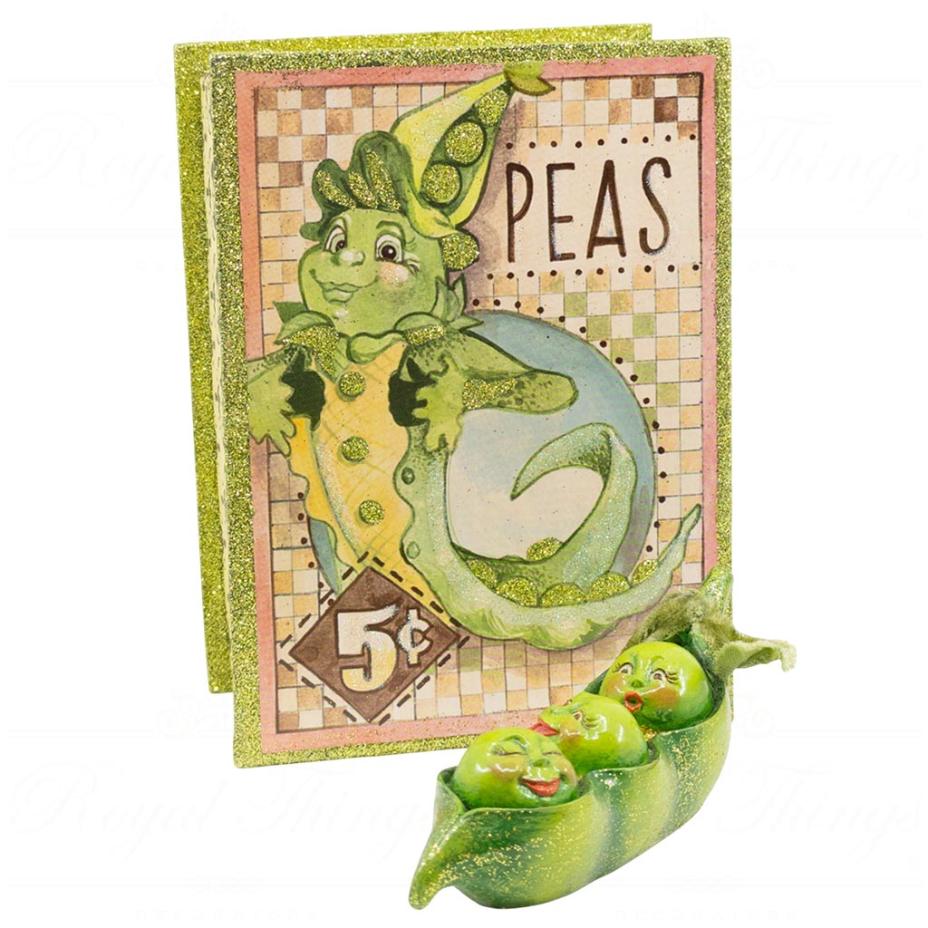 KC 05 12733 katherines collection christmas decorative items veggies seed box green cream orange red vari green Kc 05 12733 Katherines Collection Christmas Decorative Items Veggies Seed Box Green Cream Orange Red Vari Green