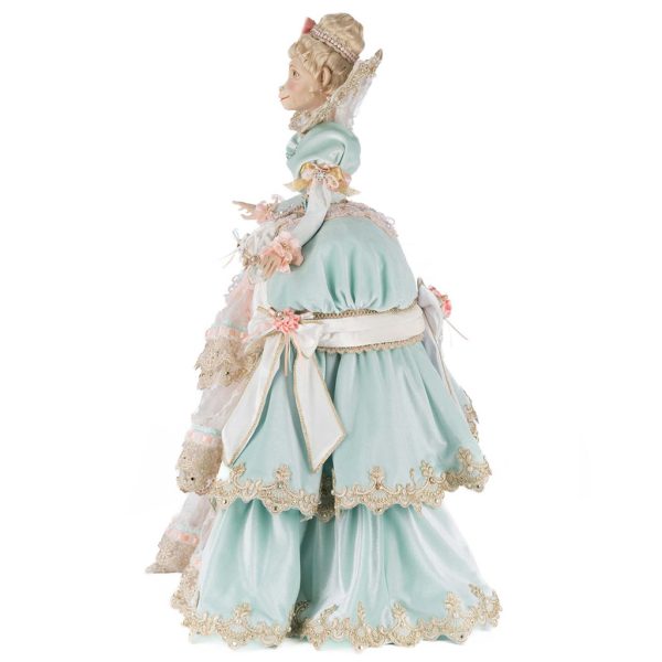 Kc 28 528852 Katherines Collection Christmas Doll Joyeux Noel Marie Georgette Limited Edition Monkey Doll Pink Blue Detail1