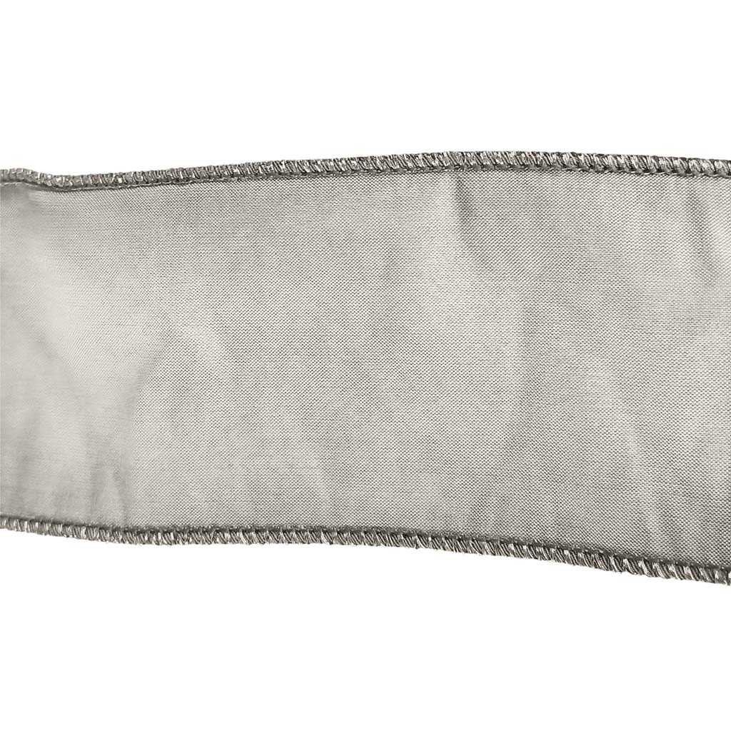 L 28296 goodwill ribbons faux silk taffeta silver ribbon silver L 28296 Goodwill Ribbons Faux Silk Taffeta Silver Ribbon Silver