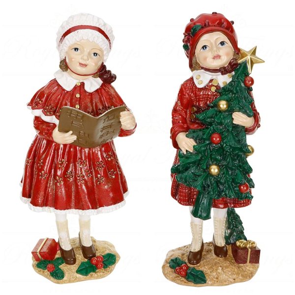 Mc 38500 Goodwill Christmas Decorative Items A Song For The Season Victorian Xmas Kids Tabletop Red Green