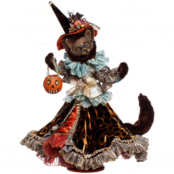 Mr 51 64022 Mark Roberts Halloween Dolls Cat Doll Black Orange