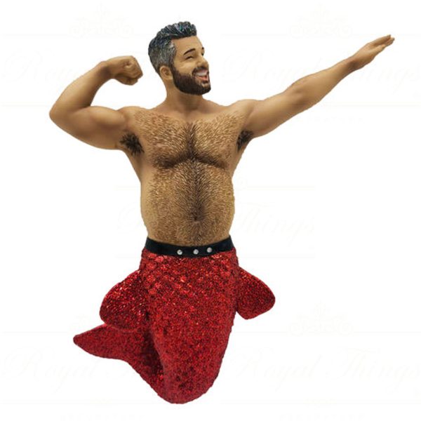 December Diamonds Christmas Ornaments Muscle Beach Ii Merman Gay Red Black Dd 55 55175
