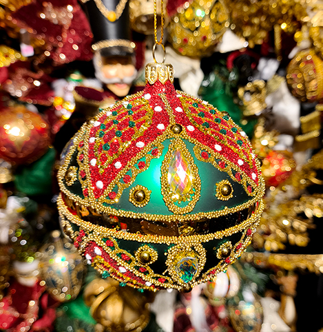 Polish Glass Art Bolas de Navidad