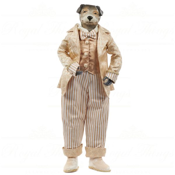 Goodwill Animal Dolls Gentleman Dog Cream Gold J 61252