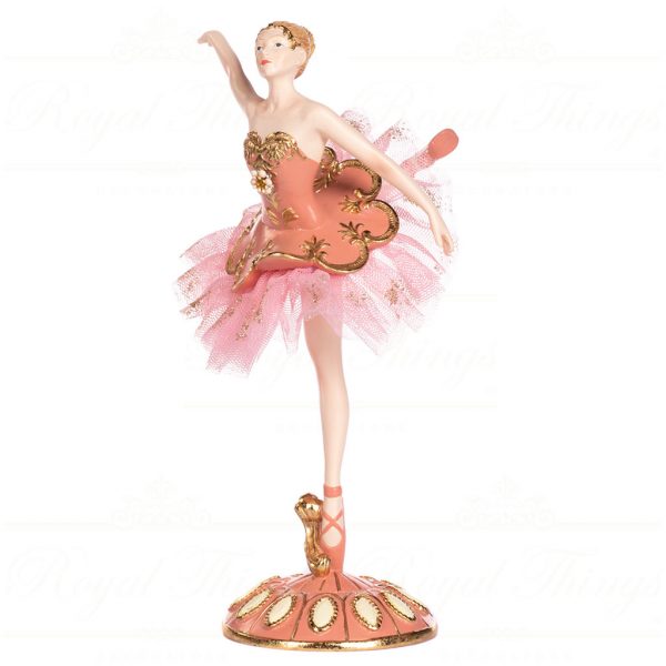 Goodwill Christmas Decorative Items Tulle Arabesque Ballerina Pink Gold D 45483