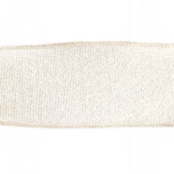 Goodwill Christmas Ribbon Glossy Plain Ribbon Cream L 21531
