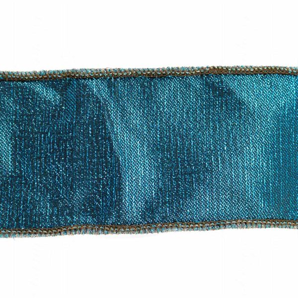 Goodwill Christmas Ribbon Khadi Tissue Overlay Blue L 21562