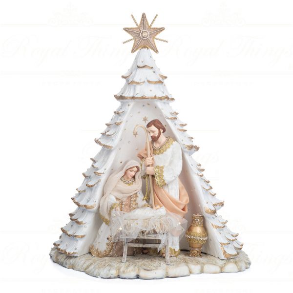 Katherine S Collection Christmas Decorative Items Celestial Nights Nativity Piece White Gold Cream Kc 28 328835