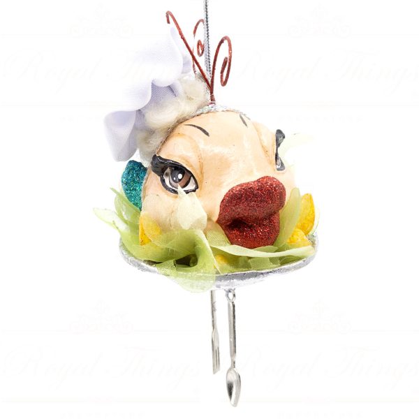 Katherine S Collection Christmas Heritage Ornament Delicious Chef Kissing Fish Blue Purple Red Kc 28 29005 Redbody
