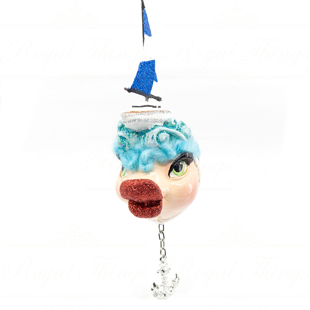 katherine s collection christmas heritage ornament splashing sailor Kissing Fish blue red white kc 28 29640 blue Katherine S Collection Christmas Heritage Ornament Splashing Sailor Kissing Fish Blue Red White Kc 28 29640 Blue