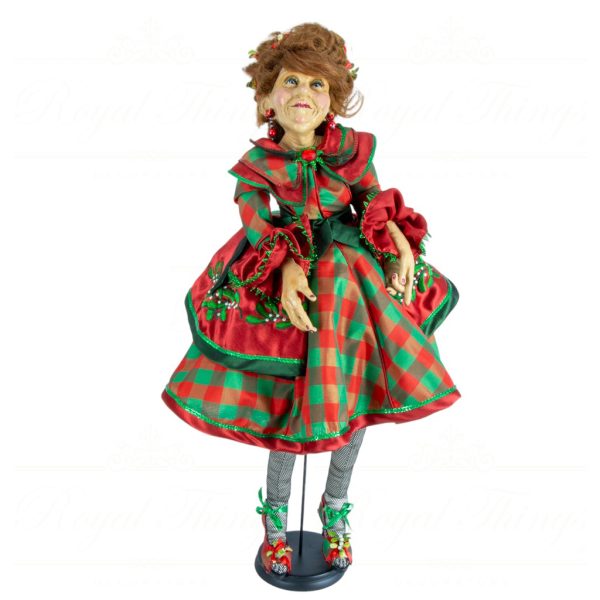 Kc 05 12932 Katherine S Collection Christmas Collectible Dolls Mistletoe Mae Doll Red Green A