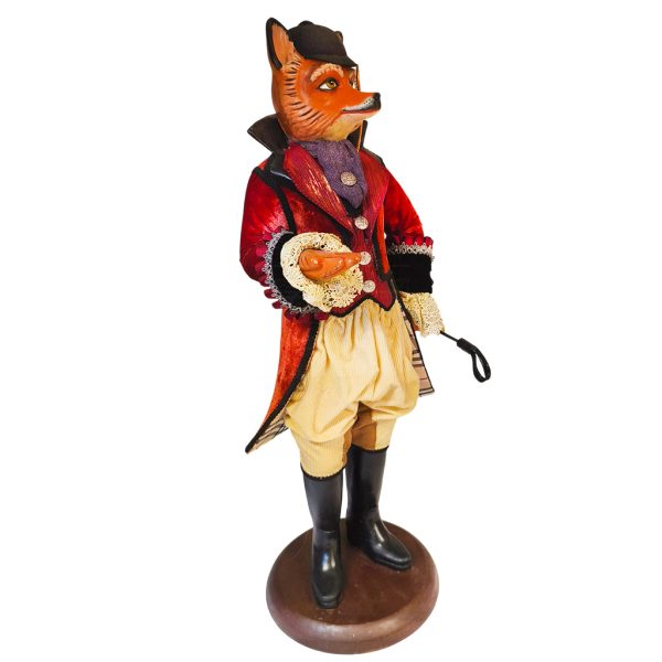 Kc 28 28263 Katherine S Collection Christmas Collectible Dolls Mr Wilbur Huntsley Butler Fox Doll Red Cream Black A