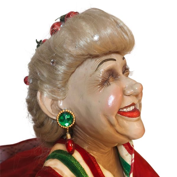 Kc 66 12924 Katherine S Collection Christmas Collectible Dolls Christmas Party Mae Sitting Doll Red Green White A